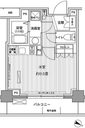 ヒューリックレジデンス茗荷谷の物件間取画像